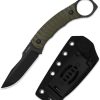 KI1115A1_add_01 Kizer Cutlery Billy Bones Fixed Blade 3.5" Black PVD AEB-L OD Green