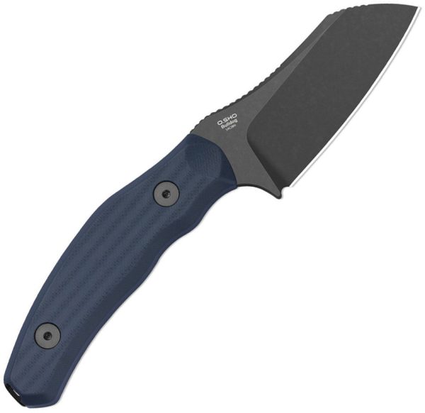 KI1116A1_add_02 Kizer Cutlery Bulldog Fixed Blade 3" 14C28N Blue G10 with Sheath