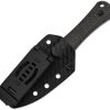 Kizer Cutlery Bone Fixed Blade Knife 3.25" Damascus Black w/ Sheath