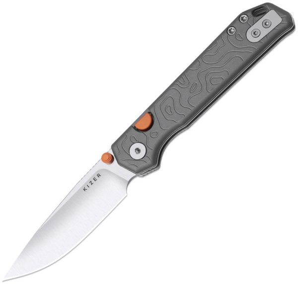 Kizer Cutlery Begleiter 2.9 S35VN Linerlock Folding Knife Gray
