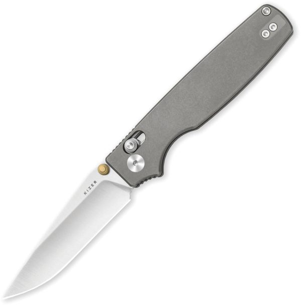 Kizer Cutlery Original 2 Folding Knife Clutch Lock Gray S45VN 3.13" Blade (KI36052MA1)
