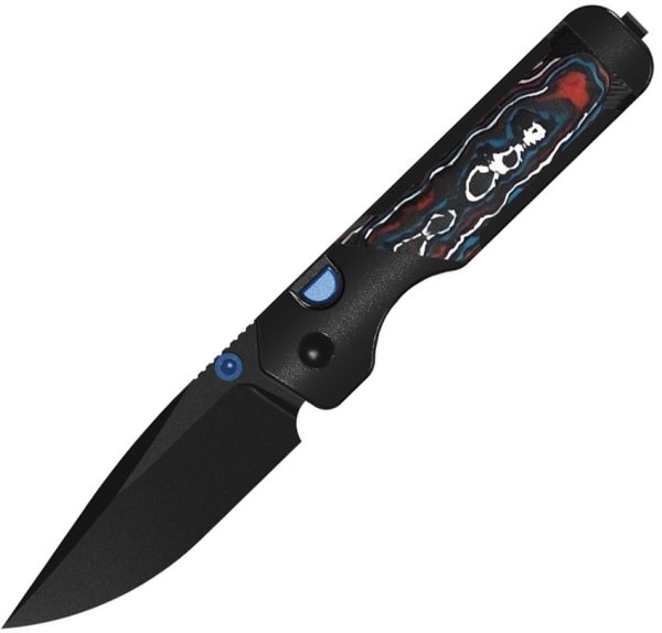 Kizer Cutlery Militaw 315 Button Linerlock Folding Knife 3.13" Black