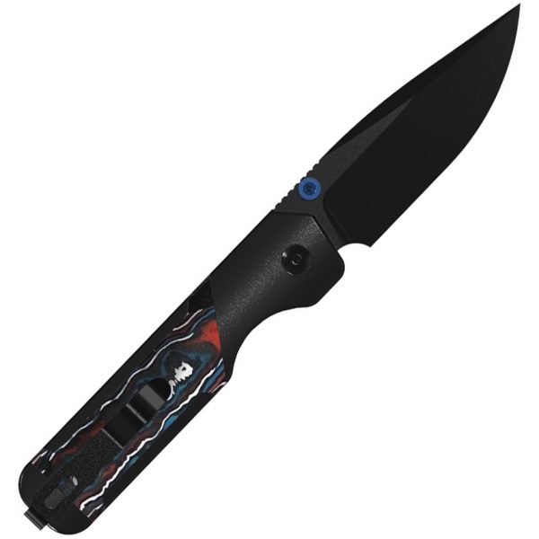 Kizer Cutlery Militaw 315 Button Linerlock Folding Knife 3.13" Black