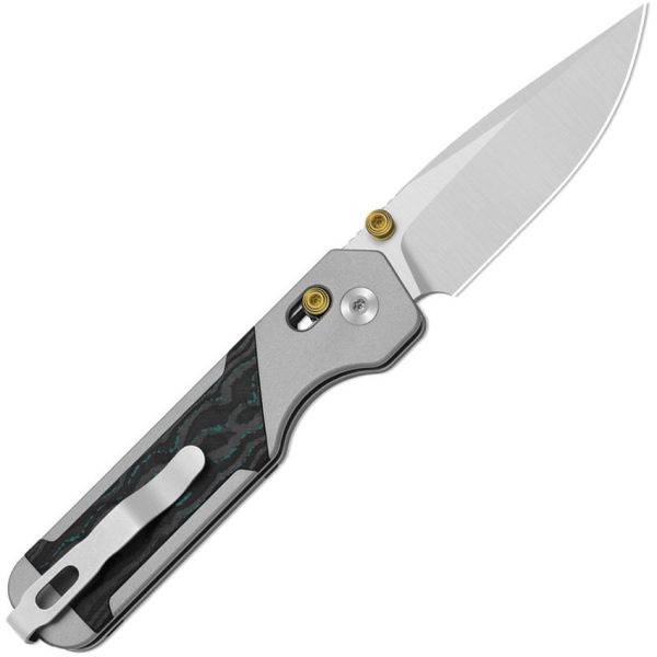 Kizer Cutlery Militaw 315 Folding Knife Clutch Lock 3.13" Elmax Gray