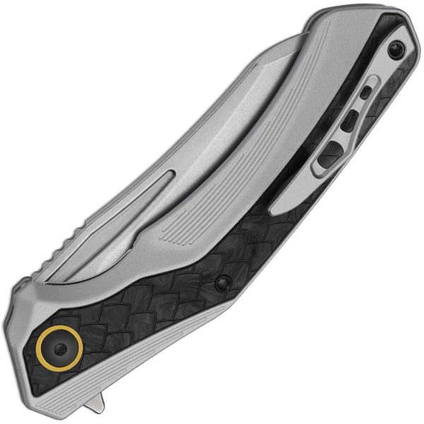 Kizer Cutlery Draca Linerlock Folding Knife S45VN Gray 3.38"