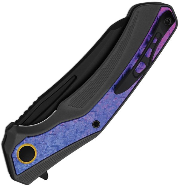 Kizer Cutlery Draca Linerlock Folding Knife Black S45VN