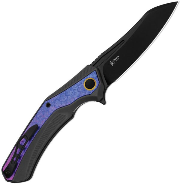 Kizer Cutlery Draca Linerlock Folding Knife Black S45VN