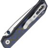 Kizer Cutlery Begleiter 2.9 Button Linerlock Blue/Black Micarta
