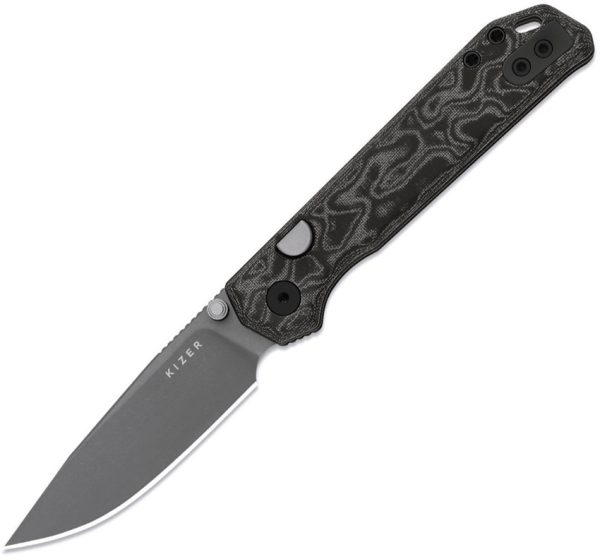 Kizer Cutlery Begleiter 2.9 Linerlock Folding Knife Black Micarta