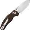 Kizer Cutlery C01C Clutch Lock Folding Knife 2.95" Nitro V Brown