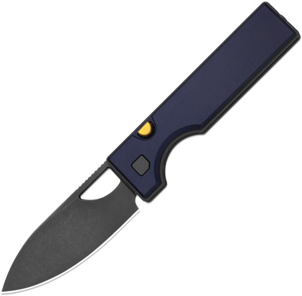 KIV3708A3 Kizer Cutlery Little Ringbo Button Linerlock Folding Knife Blue
