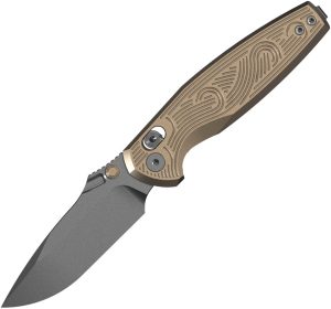 Kizer Cutlery Khamsin Clutch Lock Folding Knife Bronze 3.13"