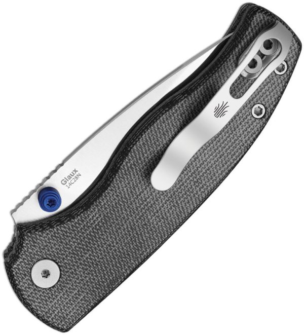 KIV3801A1_add_01 Kizer Cutlery Glaux Button Linerlock Folding Knife 3in 14C28N Black