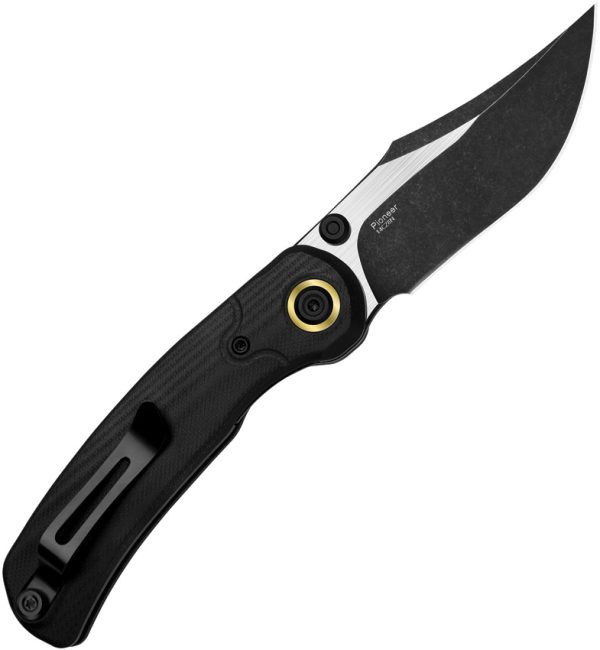 Kizer Cutlery Pioneer Linerlock Folding Knife 3.25" Black G10