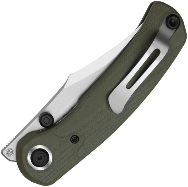 Kizer Cutlery Pioneer Linerlock Folding Knife 3.25" 14C28N Green G10