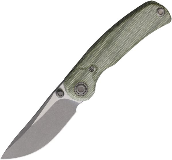 Kizer Cutlery Pioneer Linerlock Folding Knife 3.25" 14C28N Green Micarta