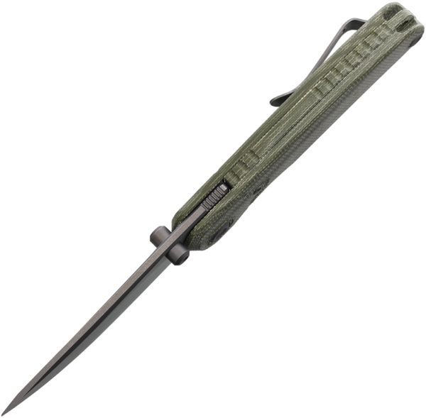 Kizer Cutlery Pioneer Linerlock Folding Knife 3.25" 14C28N Green Micarta