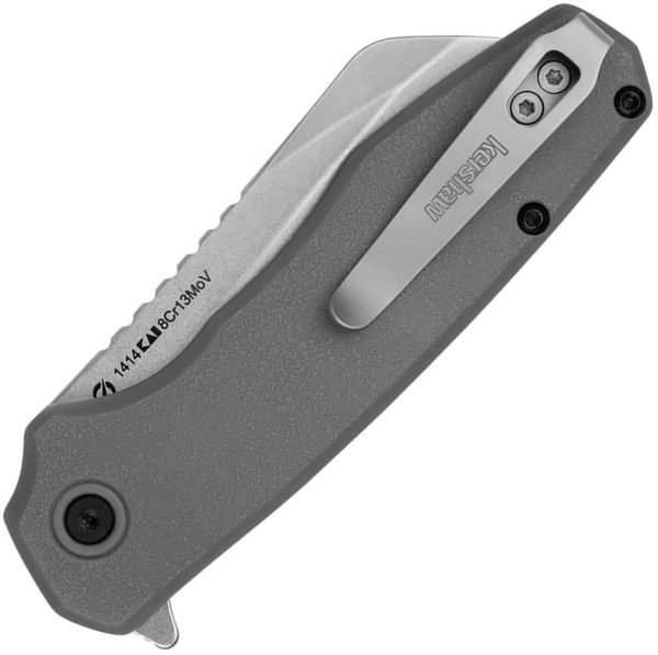 Kershaw Wharf Linerlock Folding Knife Gray 2.88" Assisted Opening