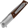 Kershaw Wood Handle Assisted Opening Folding Knife 3in Blade Linerlock Brown