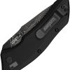Kershaw Auto Launch 1 Button Lock Folding Knife 3.5" Damascus Black