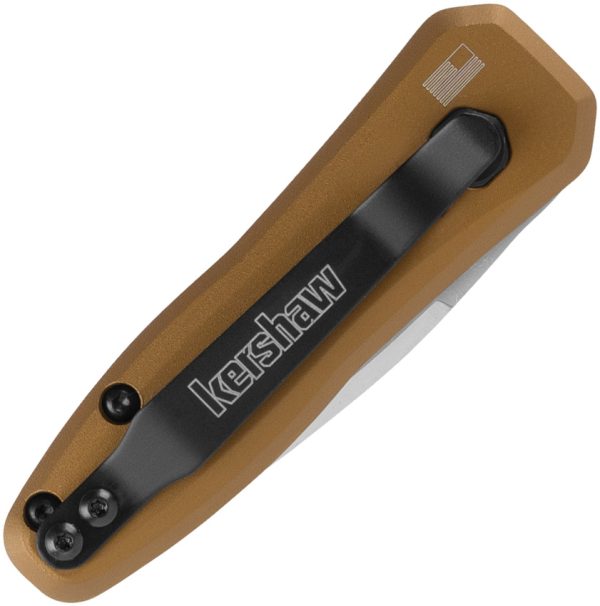 Kershaw Auto Launch 4 Button Lock Folding Knife Bronze 3.25"