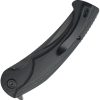 Kubey Scimitar Folding Knife 3.5" AUS-10A Linerlock Black