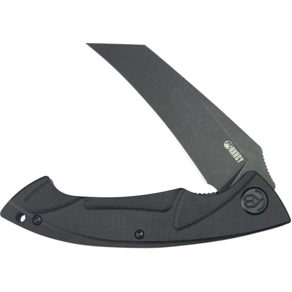 Kubey Anteater Linerlock 3.5" Folding Knife Blackwash 14C28N