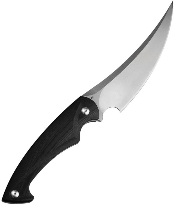 Kubey Scimitar Fixed Blade Knife 5.5in D2 Black G10