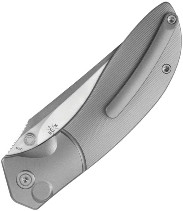 KB Knives Stingray Button Lock Folding Knife 3.13" Gray