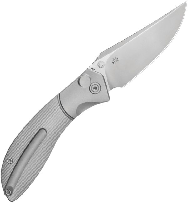KB Knives Stingray Button Lock Folding Knife 3.13" Gray