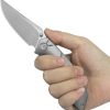 KB Knives Stingray Button Lock Folding Knife 3.13" Gray