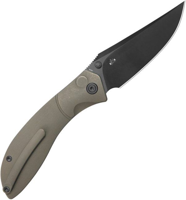 KB Knives Stingray Button Lock Folding Knife 3.13" M390 Bronze Ti