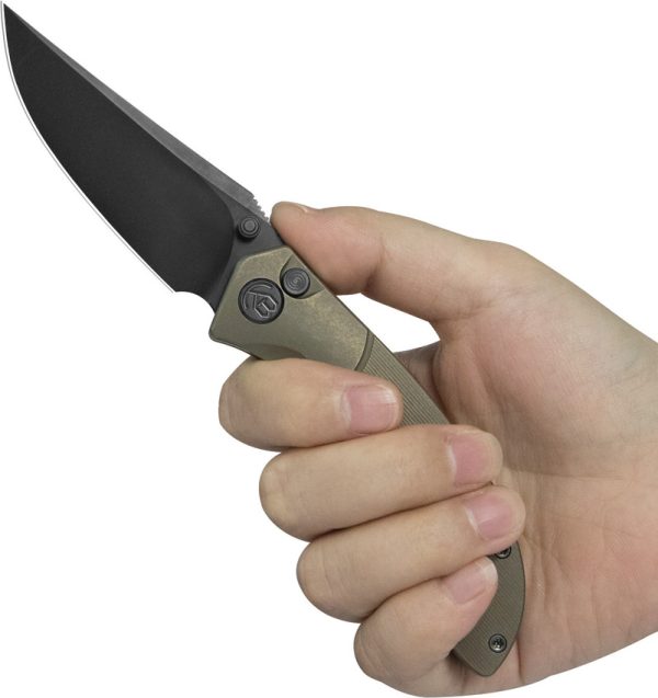 KB Knives Stingray Button Lock Folding Knife 3.13" M390 Bronze Ti