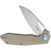 KB Knives Vagrant Linerlock Folding Knife 3" Bohler M390 Tan G10