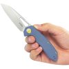 KB Knives Vagrant Linerlock Folding Knife 3" M390 Blue Micarta