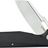 Kubey Atlas Framelock Black Folding Knife 3.38" 14C28N
