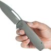 Kubey Supercell Linerlock Folding Knife 3.5" Black Stonewash 14C28N