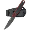 Kubey JL Fixed Blade Knife 3.13" 14C28N Black/Red G10
