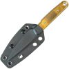 Kubey JL Fixed Blade Knife 3.13" 14C28N Ultem w/ Sheath
