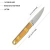 Kubey JL Fixed Blade Knife 3.13" 14C28N Ultem w/ Sheath