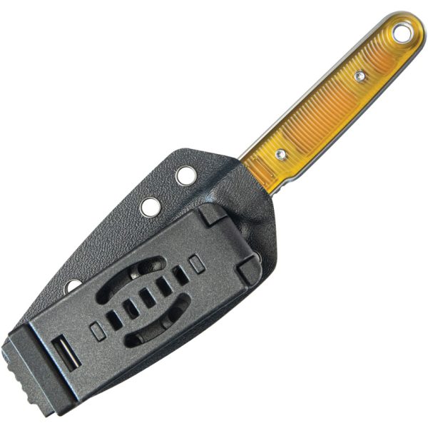 Kubey JL Fixed Blade Knife 3.13" 14C28N Ultem w/ Sheath