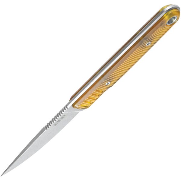 Kubey JL Fixed Blade Knife 3.13" 14C28N Ultem w/ Sheath