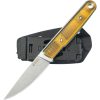 Kubey JL Fixed Blade Knife 3.13" 14C28N Ultem w/ Sheath