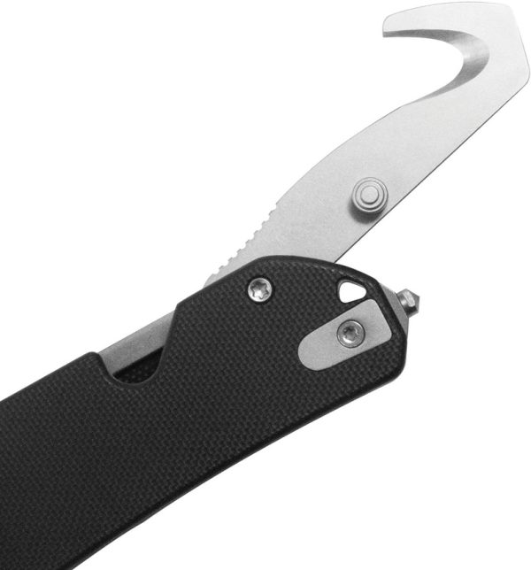 Kubey 10-8 Button Lock Folding Knife 3.13" 14C28N Black G10