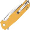 Kubey 10-8 Button Lock Folding Knife Yellow G10 3.13 Blade