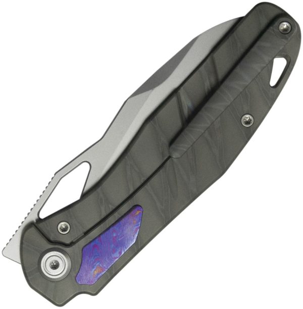 KB Knives Sudden Framelock Flame Folding Knife CPM-20CV 3.5"