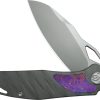 KB Knives Sudden Framelock Flame Folding Knife CPM-20CV 3.5"