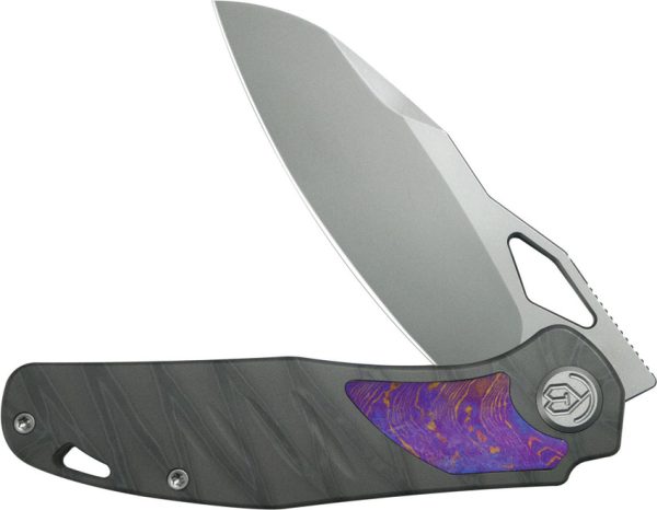 KB Knives Sudden Framelock Flame Folding Knife CPM-20CV 3.5"