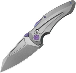 KUB400F Kubey Sumo Crossbar Lock M390 Folding Knife Gray Titanium