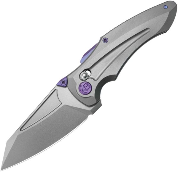 Kubey Sumo Crossbar Lock M390 Folding Knife Gray Titanium